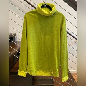 Wedze‎ 2Warm Decathlon Men L Top Base Layer Ski Snow Sulphur Yellow Reversible